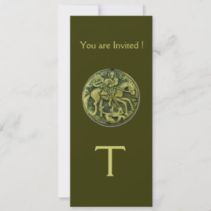 SAINT GEORGE OCH DRAKE MEDALLJON MONOGRAM INBJUDNINGAR