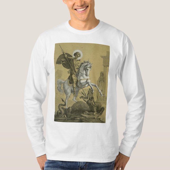 Saint George Patron of England T Shirt (Framsida)