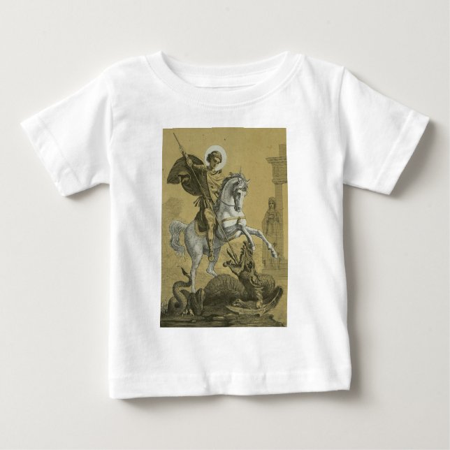 Saint George Patron of England T Shirt (Framsida)