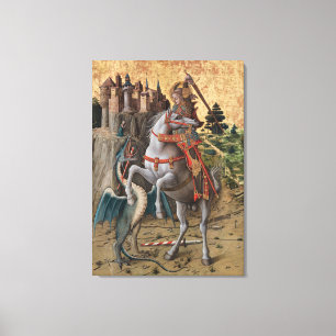 Saint George Saming Dragon Carlo Crivelli Paintin Canvastryck