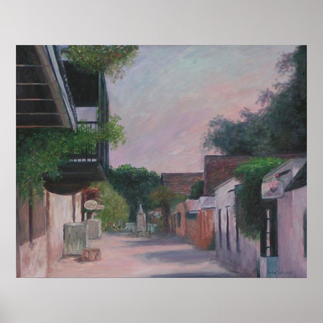 Saint George Street i Saint Augustine, Florida Poster (Framsidan)