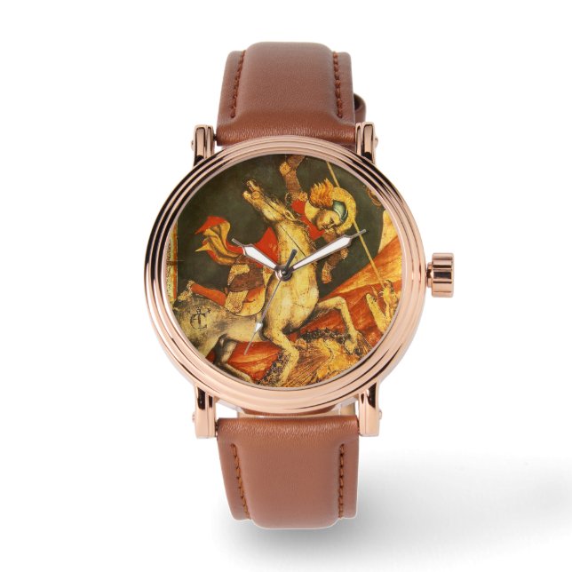 Saint George's Battle med Dragon Armbandsur (Framsida)