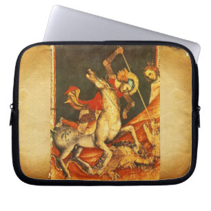 Saint George's Battle med Dragon Laptop Sleeve