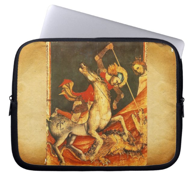 Saint George's Battle med Dragon Laptop Sleeve (Framsidan)
