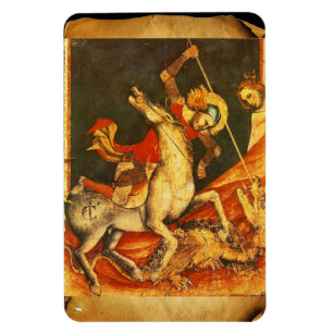 Saint George's Battle med Dragon Magnet