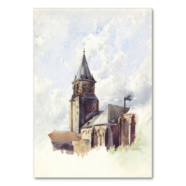 Saint Germain des Pres Church Paris Bordsnummer (Framsidan)