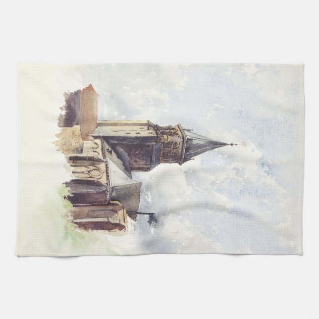 Saint Germain des Pres Church Paris Kökshandduk (Horisontell)