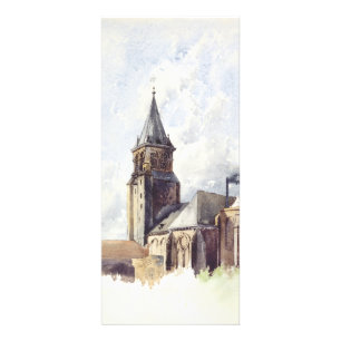 Saint Germain des Pres Church Paris Reklamkort