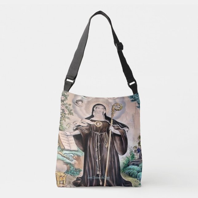 Saint Gertrude Underbaren Axelväska (Framsida)