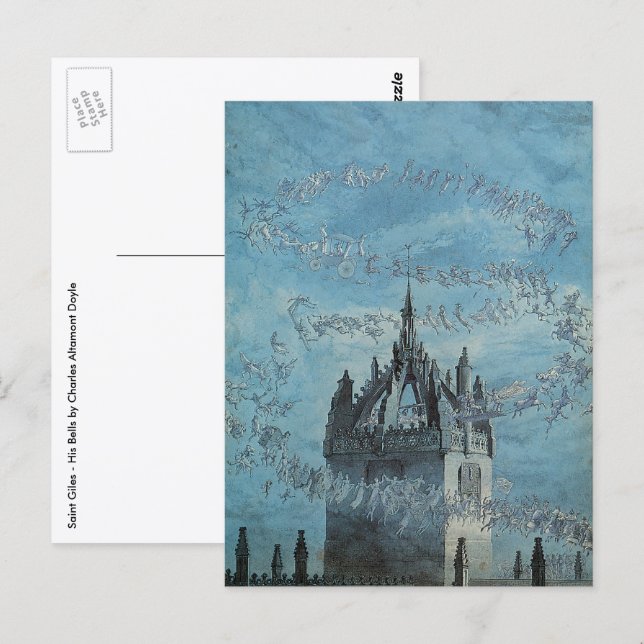 Saint Giles - Hans klockor av Charles Altamont Doy Vykort (Fram/baksida)