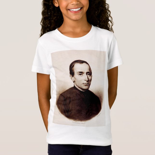 Saint Giuseppe Cafasso Franciscan Priest T Shirt (Framsida)