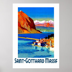 Saint Gotthard-massivet, Frankrike Poster