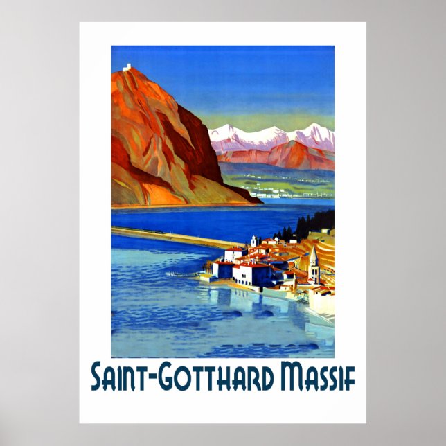 Saint Gotthard-massivet, Frankrike Poster (Framsidan)