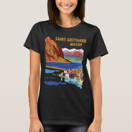 Saint Gotthard Pass Berg Resa T Shirt