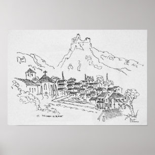 Saint-Guilhem-Le-Desert, Frankrike Poster