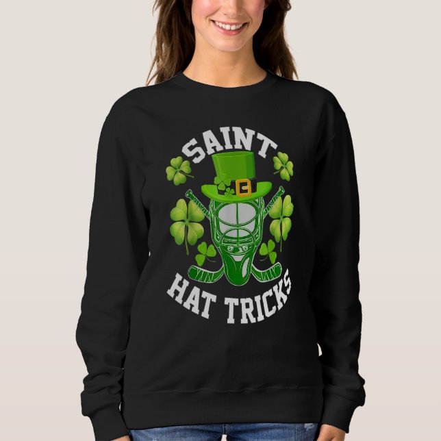 Saint Hat Tricks St Patrick's Day Hockey Hat Trick T Shirt (Framsida)