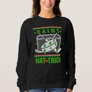 Saint Hattrick, rolig hockey St Patrick's Day T Shirt