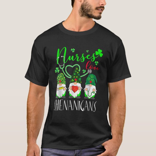 Saint Hattrick St Patrick's Day Hockey Hat Tricks T Shirt (Framsida)