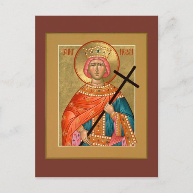Saint Helen Prayer Card Vykort (Framsida)