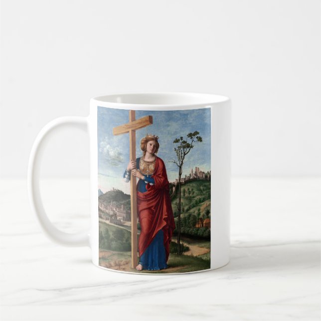 Saint Helena av Cima da Conegliano Kaffemugg (Vänster)