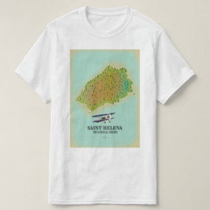 Saint Helena British Overseas Territory karta T Shirt