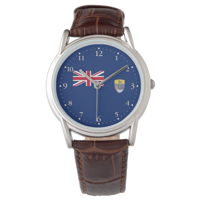 Saint Helena-flagga Armbandsur (Framsida)