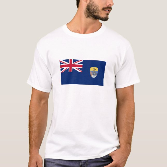 Saint Helena-flagga T Shirt (Framsida)
