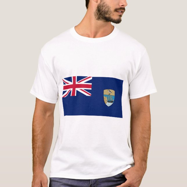 Saint Helena Flagga T Shirt (Framsida)