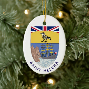 Saint Helena jackar om arm Julgransprydnad Keramik