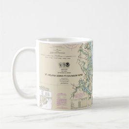 Saint Helena Ljud till Savannah River Nautical Cha Kaffemugg