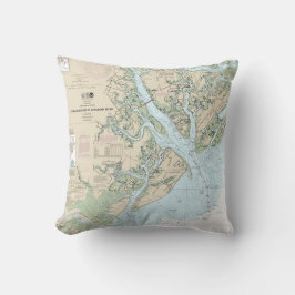 Saint Helena Ljud till Savannah River Nautical Cha Kudde
