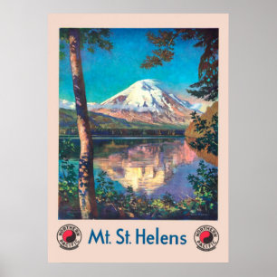 Saint Helens, för Vintagen i norra Stilla havet Poster