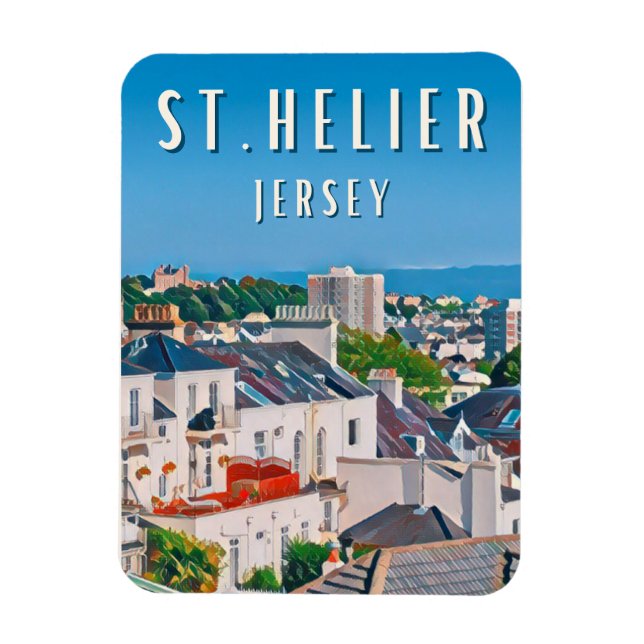 Saint Helier, la ville côtière Dynamque Magnet (Vertikal)