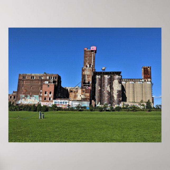 Saint Henri Montreal Quebec Canada Malting Factory Poster (Framsidan)