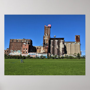 Saint Henri Montreal Quebec Kanada Malting Factory Poster