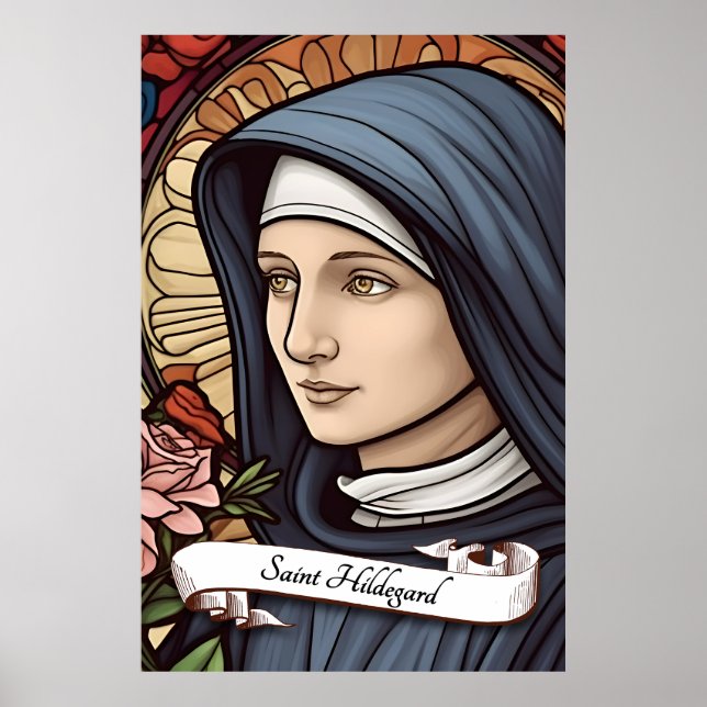 Saint Hildegard i Bingen Poster (Framsidan)
