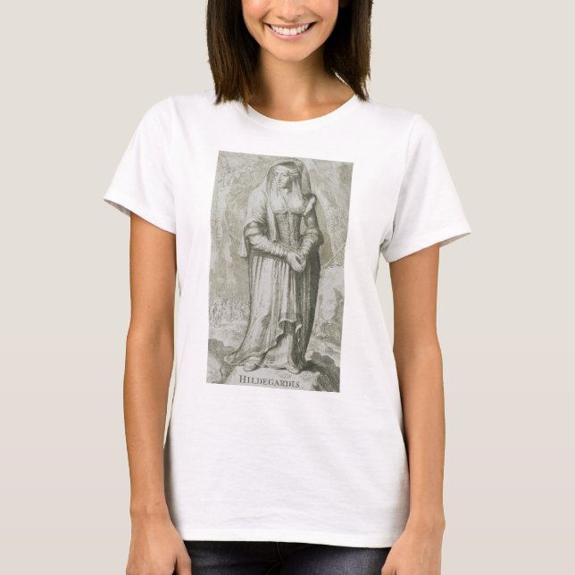 Saint Hildegard i Bingen T Shirt (Framsida)