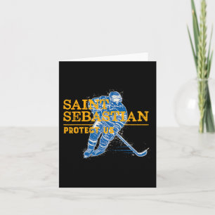 Saint Hockey Patron Saint of Sports Idrottsman Kort