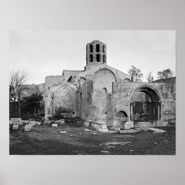 Saint-Honoratus-kyrkan i Les Alyscamps Poster (Framsidan)