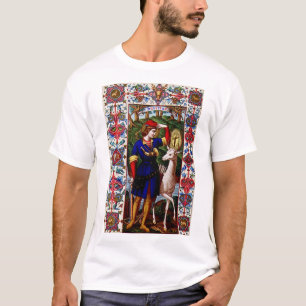 Saint Hubert av Liege med flaggan T Shirt