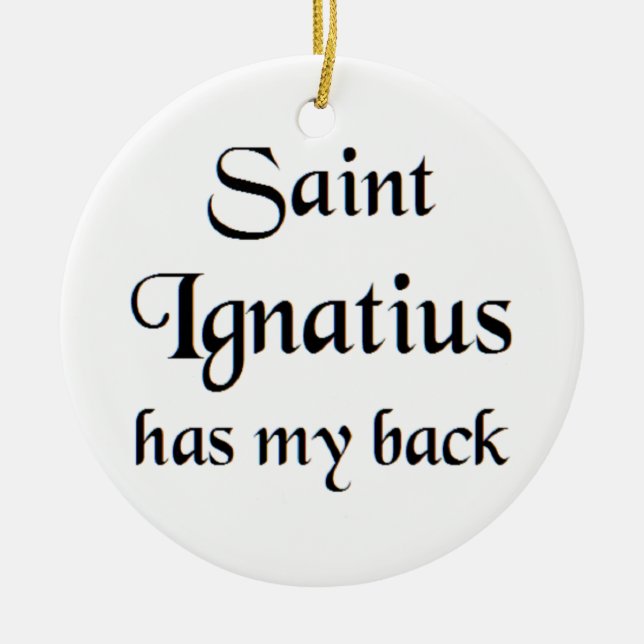 saint ignatius coffee mug julgransprydnad keramik (Framsidan)