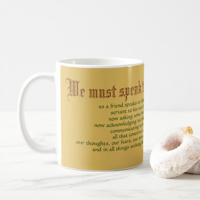 Saint Ignatius Loyola (JM 27; citat) Kaffe Mugg (Med munk)