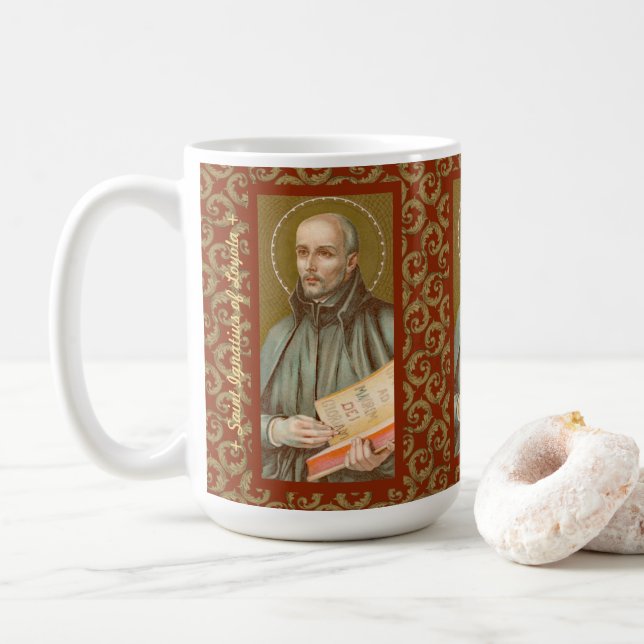 Saint Ignatius Loyola (JM 27) Kaffe Mugg (Med munk)