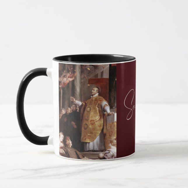 Saint Ignatius Loyola, katolska Kaffe koppar (Vänster)