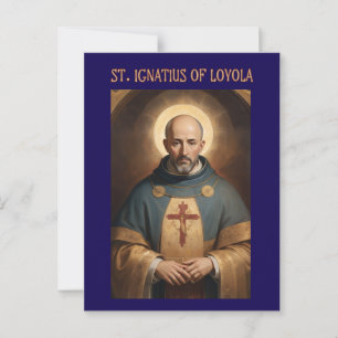 Saint Ignatius, Loyola, romersk-katolsk Vykort