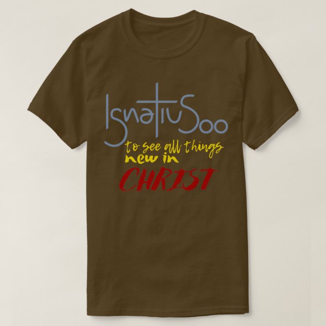 Saint Ignatius of Loyola Jubilee Year Manresa 2022 T Shirt (Design framsida)