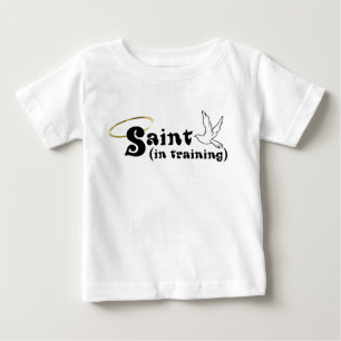 Saint in Training baby T med vingar Tröja