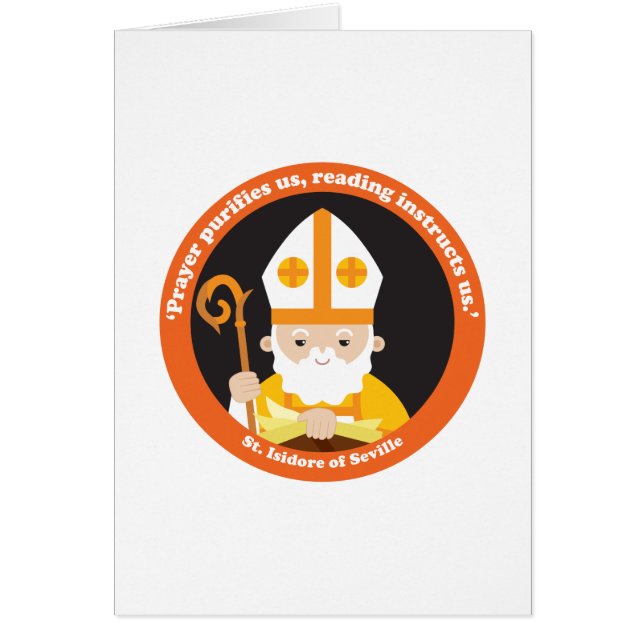 Saint Isidore i Sevilla Hälsningskort (Framsidan)