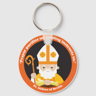 Saint Isidore i Sevilla Nyckelring