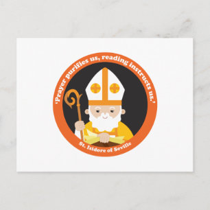 Saint Isidore i Sevilla Vykort